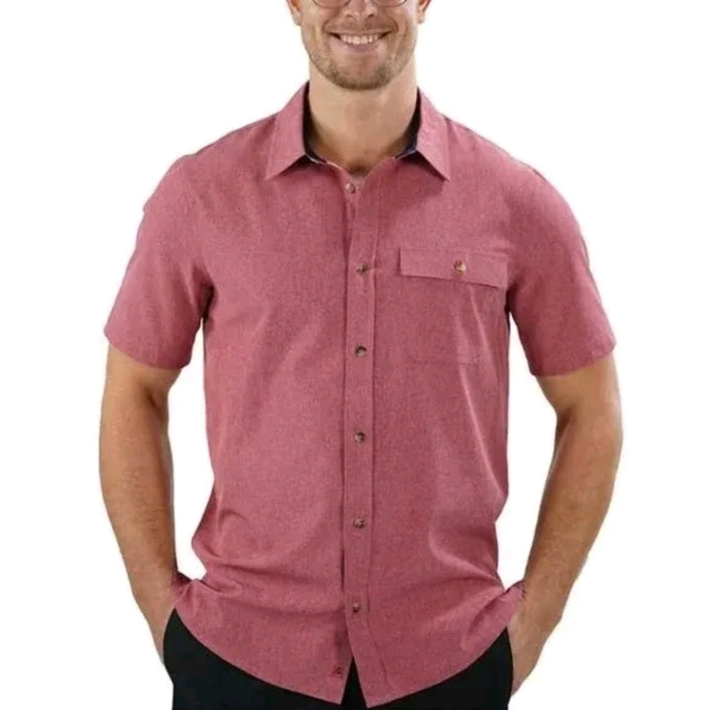Avalanche men's short sleeve outdoor shirt, size S